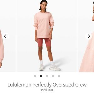 Lululemon Perfectly Oversized Crew
pink mist
